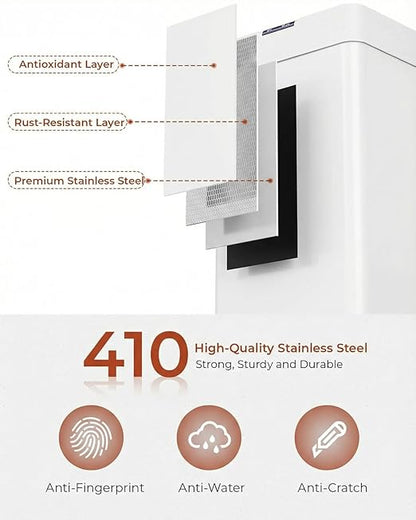 TLSUNNY 16 Gallon Motion Sensor Trash Can, Touchless Automatic Garbage Can - Image 4