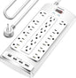 18 Outlets Surge Protector Power Strip by POWSAV