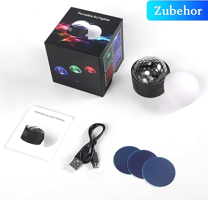 4-Pack Wiwreenm Mini Disco Ball Sound Activated Night Lights Projector - Image 6