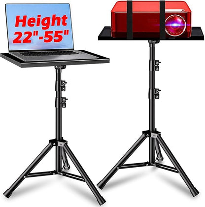 Projector Stand, 33LB Load Bearing & 22-55" Height Adjustable, by REHOSEUP
