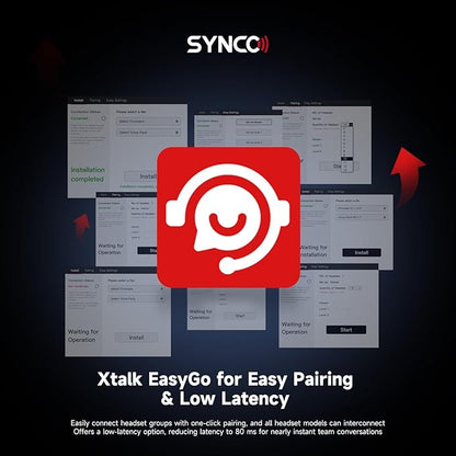 SYNCO XTalk Pro5 XPro X5 2.4GHz Wireless Headset Communication System Random - Image 6