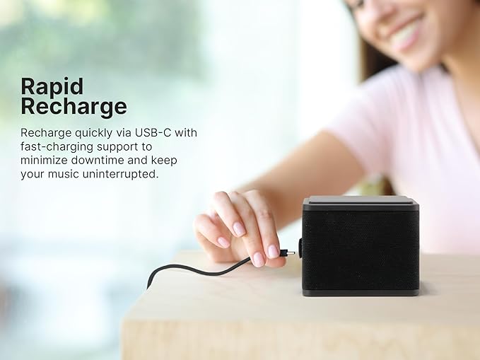 Emerson EAS-3006-BK Sound Blox – Wireless Magnetic Stackable Bluetooth Speakers - Image 8