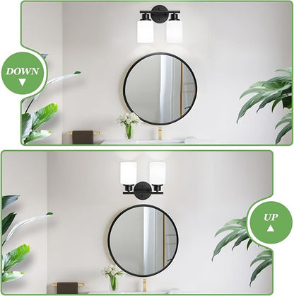 Guliaofo 2-Light Vanity Lights, Modern Vanity Lighting Fixture - Image 3