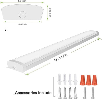 4FT LED Flush Mount Wraparound Light, - Image 4