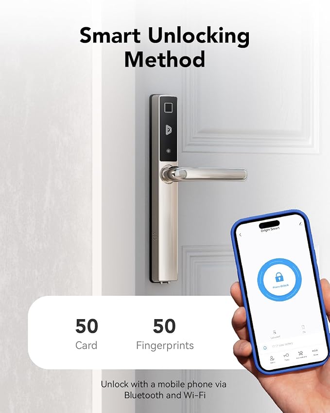 Blusafe Electronic Smart Door Lock Fingerprint Door Lock - Image 4