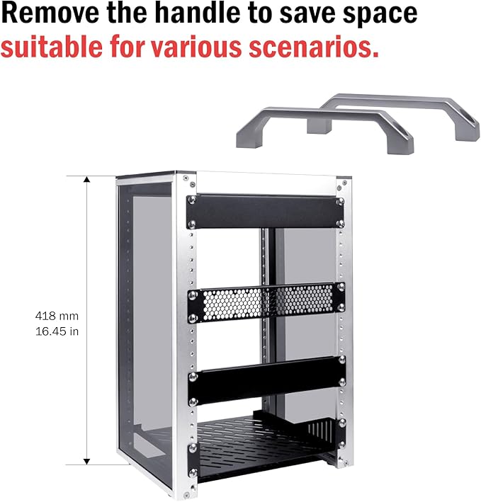 GeeekPi 8U Server Cabinet, 10 inch Server Rack - Image 3