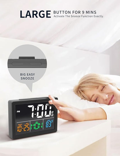 Digital Alarm Clock, with 5.5" Large LED Time Display, Adjustable Alarm Volume - Image 3