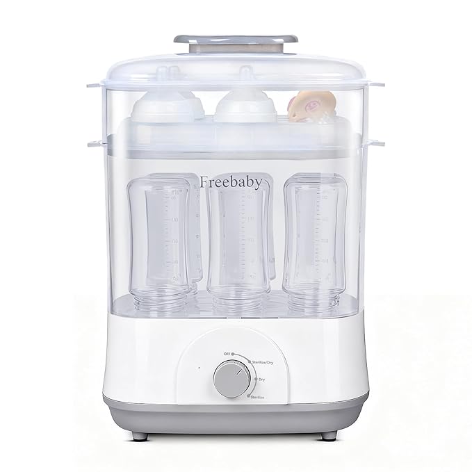 Freebaby Baby Bottle Sterilizer and Dryer, 4 in 1 Electric Steam Sanitizer and by Freebaby