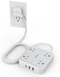 TESSAN Surge Protector Flat Extension Cord 5Ft, Flat Plug Power Strip by TESSAN