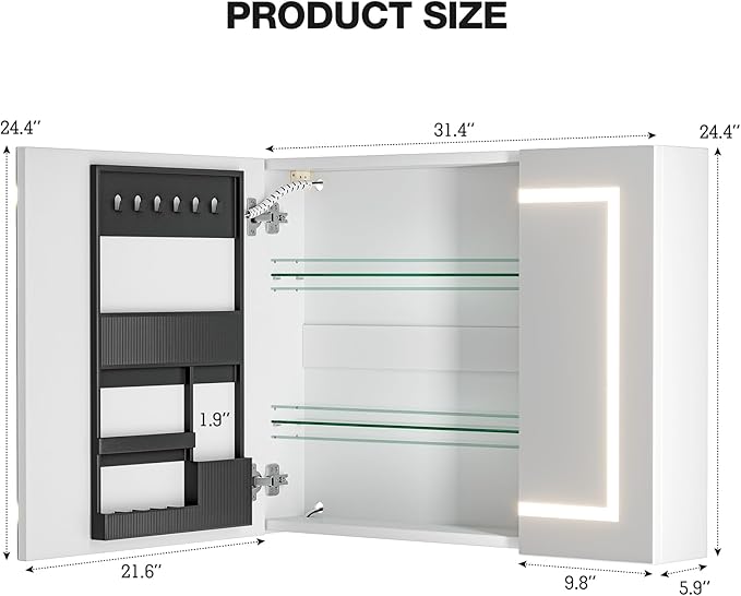 24"x32" Bathroom Medicine Cabinet - Image 2