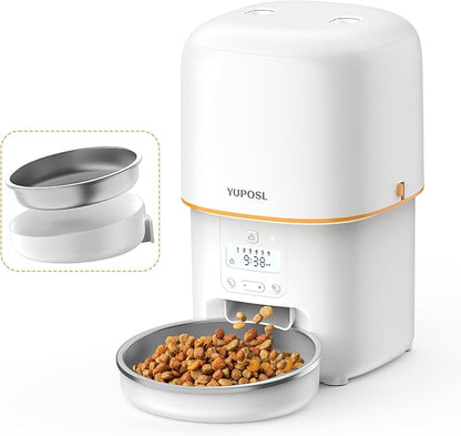 Automatic Cat Feeders - 3L Cat Food Dispenser Easy to Use by Yuposl