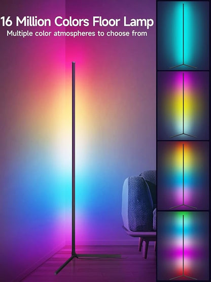 Tyute Corner Floor Lamp, RGB LED Corner Lamp - Image 2