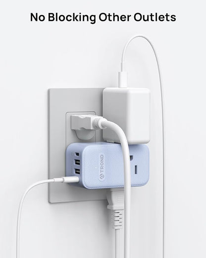TROND Outlet Extender with 360 Rotating Plug, 3 Way Plug Splitter with PD 20W - Image 5