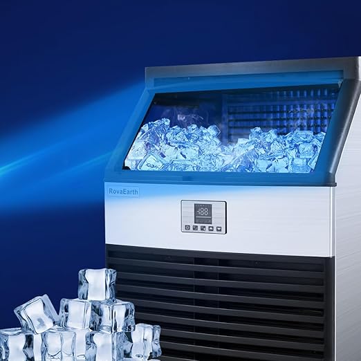 Commercial Ice Maker, 110V Automatic Ice Making Machine Stainless Steel 325 - Image 8