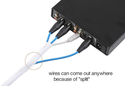 Alex Tech 25ft - 3/4 inch Cord Protector Wire Loom Tubing Cable Sleeve Split - Image 3