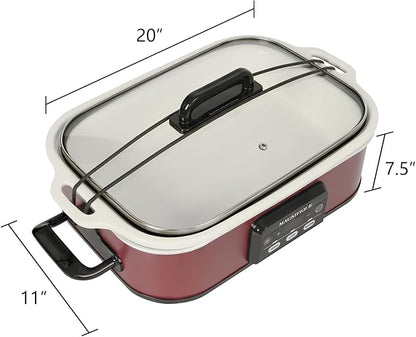 Magnifique 4 Quart Casserole Digital Slow Cooker, Premium Ceramic Bakeware - Image 8