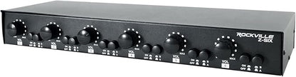Rockville Z-SIX 300W 6-Zone Audio Zoner 8-Ohm, Dual Source Inputs, Volume - Image 3