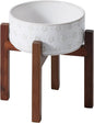 8.2inch Ceramic Raised Dog Bowl Set, Elevated Dog Bowl by Havniva
