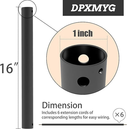 DPXMYG 16 inch Ceiling Fan Downrod - Image 2