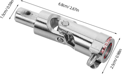 PRETYZOOM Heavy Duty Joint Coupler for Hand Crank Window Opener Metal Shaft Coupling with Smooth Rotation Stable and Quiet Performance for Awning and Roller Shutter Replacement