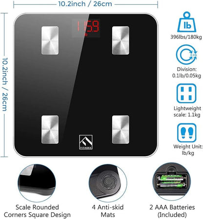 FITINDEX Scale with BMI, Body Fat, Muscle Mass, Smart Scale - Image 8