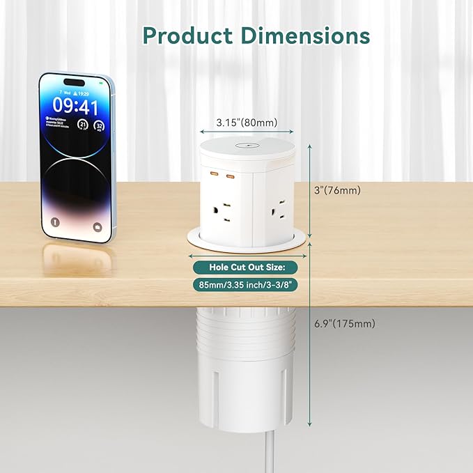 QBA Pop Up Countertop Outlet - Image 6
