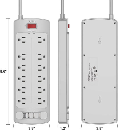 Power Strip, ALESTOR Surge Protector - Image 7
