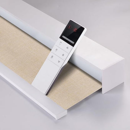 ZSHINE Motorized Blackout Roller Blinds Customize Width Remote Control Wireless by ZSHINEHome
