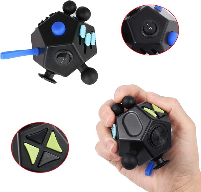 Fidget Dodecagon –12-Side Fidget Toys Cube Relieves Stress and Anxiety Anti - Image 5