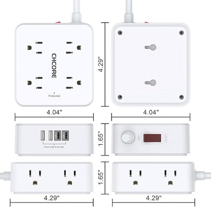 10Ft Surge Protector Power Strip - Image 7