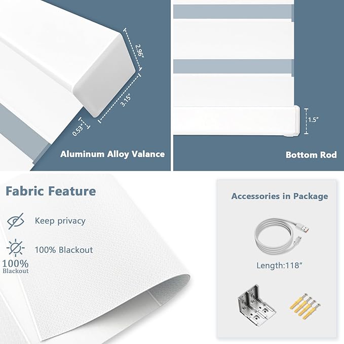 COOLWINDS Motorized Zebra Blinds - Image 3