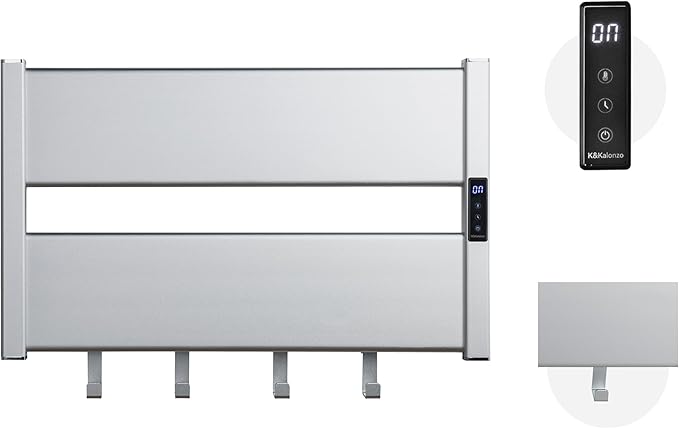 K&KALONZO Towel Warmer for Bathroom, Wall-Mounted Heated Towel Rack by KKALONZO