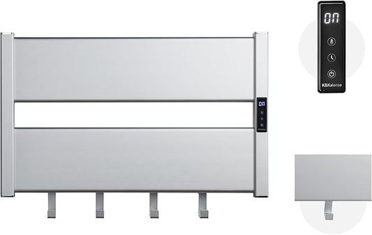 K&KALONZO Towel Warmer for Bathroom, Wall-Mounted Heated Towel Rack by KKALONZO