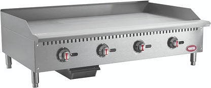 Kratos 48" Wide Commercial Restaurant Gas Countertop Griddle, Thermostatic by Kratos