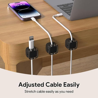 Magnetic Cable Clips, Adjustable Cord Holder Management, Adhesive Wire Keeper - Image 2