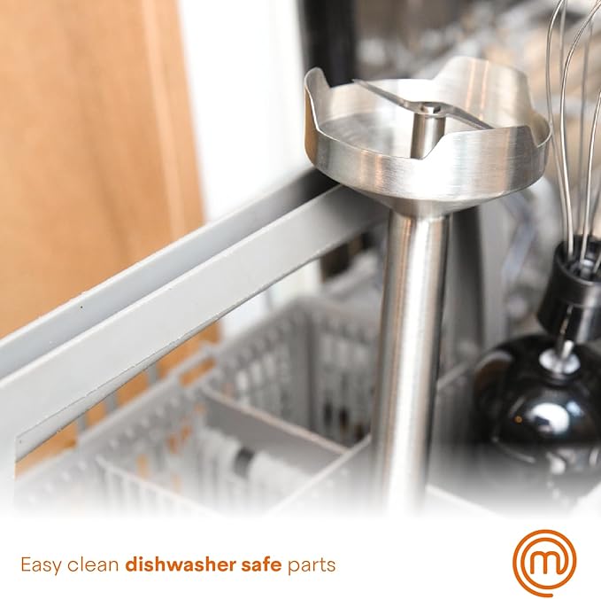 MasterChef Immersion Blender Handheld, Stainless Steel Hand Held Blending Stick - Image 6