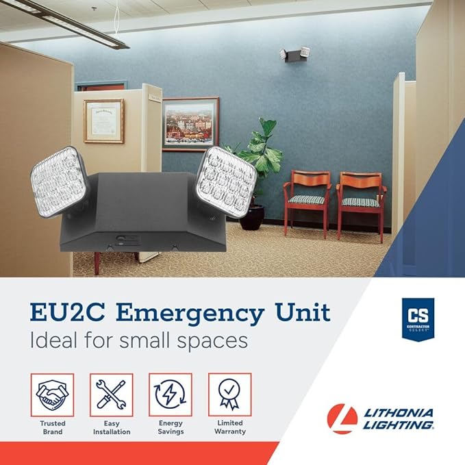 Lithonia Lighting Basics LED Emergency Light, Emergency Lighting - Image 2