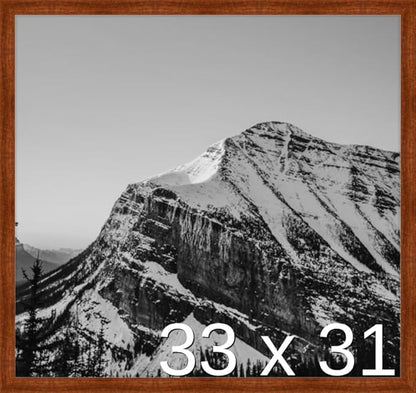 Frame It Easy 33 x 31 Russet Wood Frame by FrameItEasy