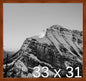 Frame It Easy 33 x 31 Russet Wood Frame by FrameItEasy