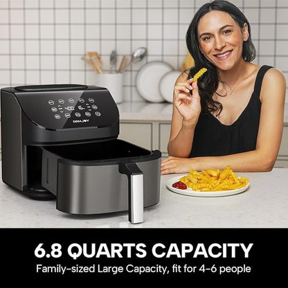 Air Fryer 6.8 Quarts, 10-in-1 Functions, Air Fry, Large & Compact Air Fryers - Image 2