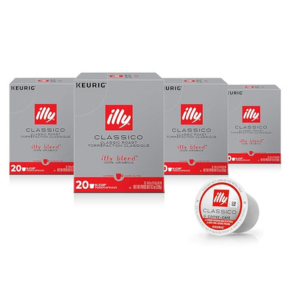 illy Coffee K Cup, Pods for Keurig Machines, Classico Medium Roast, 100% Arabica by illy