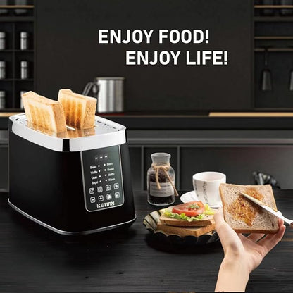 Smart Toaster Touchscreen, KETIAN Automatic Electric Digital Toaster 2 Slice - Image 3