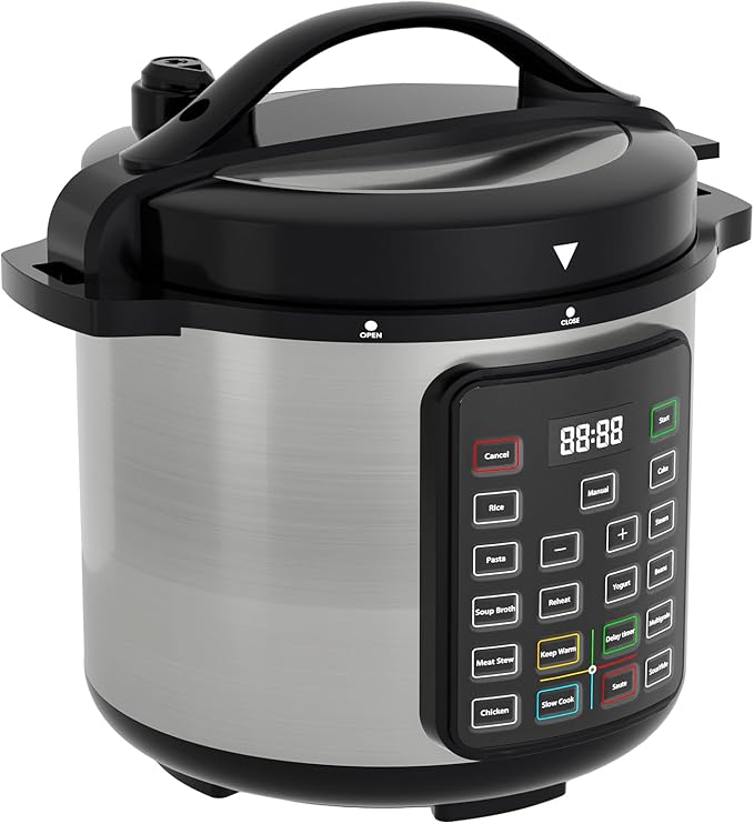 OLIXIS Electric Pressure Cooker 8 Quart Stainless Steel Multi Cooker Electric - Image 3