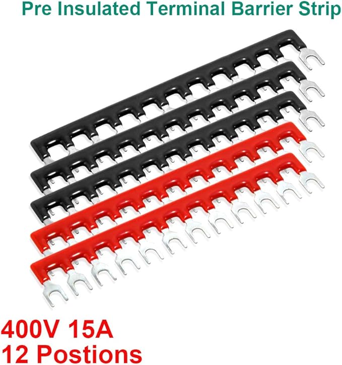 MILAPEAK 10pcs 12 Positions Dual Row 600V 15A Screw Terminal Strip Blocks - Image 5