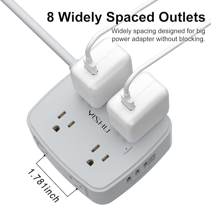10 Ft Surge Protector Power Strip - Image 4