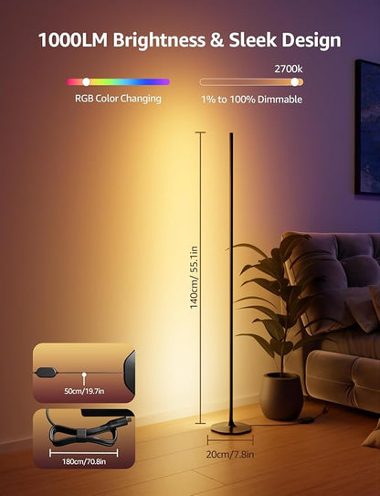 Lepro OE1 AI Corner Floor Lamp, Smart RGBICW LED Corner Lamp - Image 7