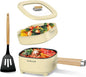 Audecook Hot Pot Electric 2L, Cermic Glaze Non-Stick Frying Pan 8 Inch by Audecook