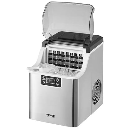 VEVOR Countertop Ice Maker, 24 Cubes Ready in 15 Mins, 45lbs in 24Hrs, by VEVOR