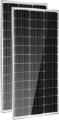HQST 2pcs 100W 12V Monocrystalline Solar Panel, Waterproof by HQST