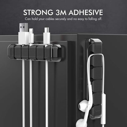 AHASTYLE Cable Organizer Holder 5 Slots Desktop Cord Wire Clips Keeper - Image 3